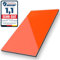 Aluverbund 24 Aluverbundplatte, Aluminium Platte, 3mm dick, Orange/RAL2009, 30x130cm