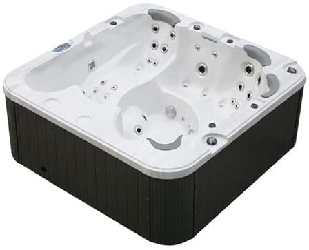 Bagno Italia Mini Piscine pour 6 Personnes de 230 x 230 cm 65 Jets à air et à Eau et avec Chauffage