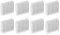 Tyenaza 8 Stück Aluminium-Kühlkörper, 50 X 50 X 17 Mm, Kühlkörper, 9 Lamellen, Kühler, GPU-Rückplatte, Kühlkörper Für IC-Modul, PC, Computer, LED, PCB(with Adhesive)