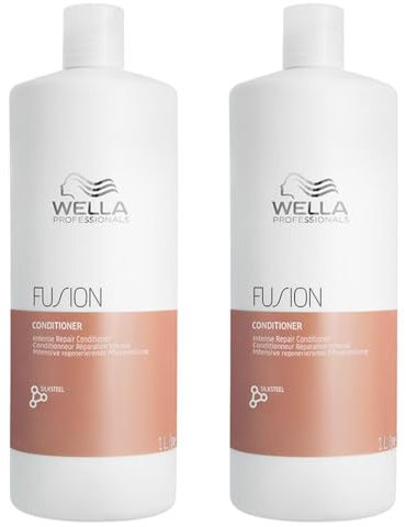 Wella Professionals - 2 x Fusion Intense Repair Shampoo für geschädigtes Haar, 1 l