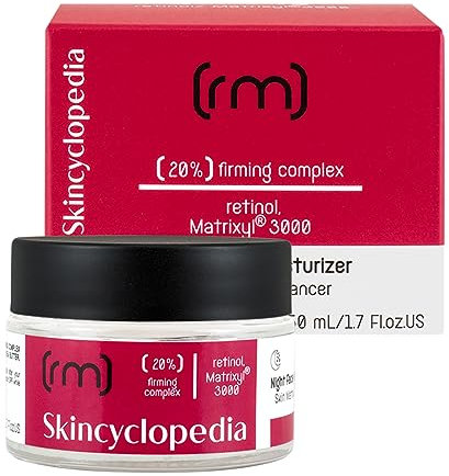 Skincyclopedia Retinol Creme hochdosiert, Anti Aging Nachtcreme mit Matrixyl 3000 und Squalan, Gesichtscreme für straffere Haut, Gesichtspflege für Frauen und Männer, Skincare against Wrinkles, 50ml