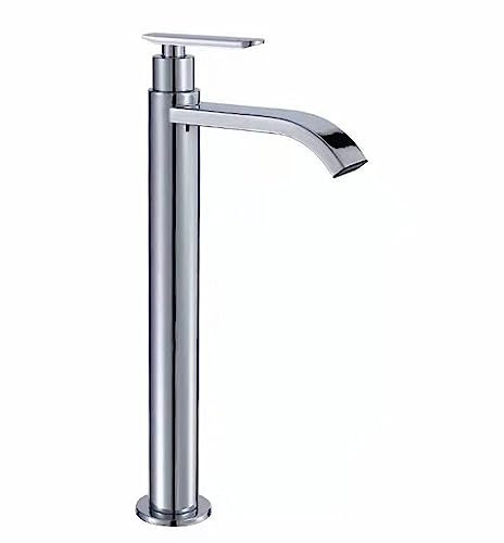 Wasserfall Wasserhahn Hoch Einloch Kaltwasserarmatur Aufsatzwaschbecken Armatur Aus Edelstahl,Chrom B