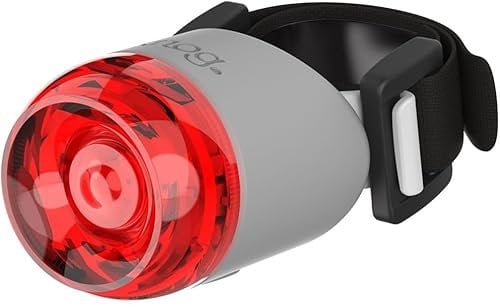 Knog Plug Fahrradlampen LED-Frontlicht od. Rücklicht StVZO, schwarz rot grau (Grau)