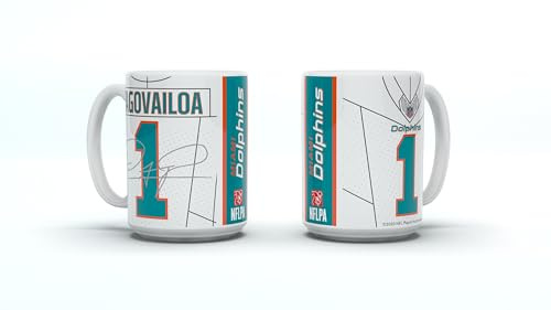 NFL Miami Dolphins Tua Tagovailoa #1 Kaffeebecher Kaffeetasse Tasse 15oz 450ml Player Jersey Trikot