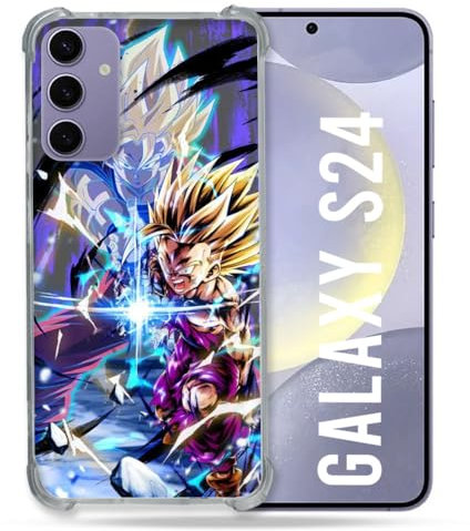 Cokitec Verstärkte Schutzhülle für Samsung Galaxy S24 Manga Dragon Ball Sangohan Duo