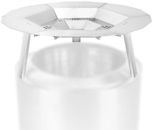 Generic 304 Edelstahl-Wärmeabweiser für Solo Stove Ranger, 38,1 cm, tragbarer Wärmeverteiler für Ranger-Feuerstelle, erfasst und leitet Wärme um, mit Griff und Beinzubehör