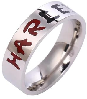 PARWANA Ring Ringe Damen Bijouterie Herren Ringe Schlicht Für Damen Herren Schmuck 7 Harley