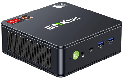 GMKTec NucBox M6 Mini PC mit AMD Ryzen 5 6600H, 32GB DDR5, 1TB PCIe SSD, Radeon Graphics, WiFi 6E, Windows 11 Pro, 4K HDMI/DP/USB-C, 2.5G LAN, Kompakter Desktop für Zuhause & Business