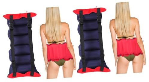2 Piezas Anillo de natación de flotabilidad Inflable Piscina para bebés Flotador Hinchable Natacion Accesorios cinturón de natación Ajustable cinturón Salvavidas de natación Lienzo VANZACK