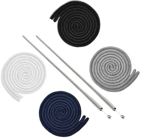 VARKAGE 4 Stück Kordel für Jogginghose, 160Cm Kordel für Hoodie mit 2 Nadeleinfädler, Kordelzug für Jogginghosen, Hoodies, Jacken, Sweatshirts