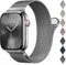 EPULY Milanaise Ersatzarmband Kompatibel mit Apple Watch Armband 46mm 45mm 44mm 42mm 49mm 41mm 40mm 38mm, Magnetische Metall Edelstahl Armbänder für iWatch Series 10 9 8 7 6 5 4 3 SE Ultra 2 1