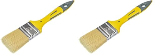 SAVY Pinceau Plat bi-matière Peinture Brillante et Laque larg.40mm (Lot de 2)