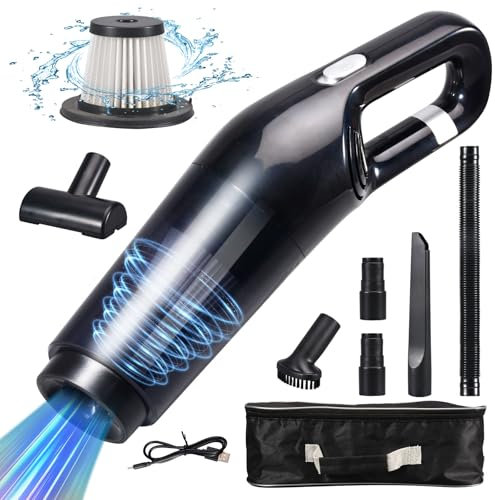 Handheld Vacuum Cleaner, Hand Held Vacuum Cordless, 10000Pa Powerful Vacuum Cleaner, Hand Car Vacuum, Portable Lightweight Rechargeable Vaccum for Car Home Office