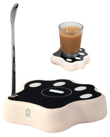 Self-powered coffee cup base, coffee cup mixer base, rechargeable mixing base, automatic mixer, kitchen appliances with spoon for outdoor travel, milk cups, coffee cups