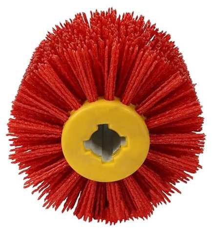 Spazzola Abrasiva in Nylon, 4 spazzole rosse Uso apto para tamburo in filo metallico abrasivo, mola Uso apto para sbavatura e lucidatura