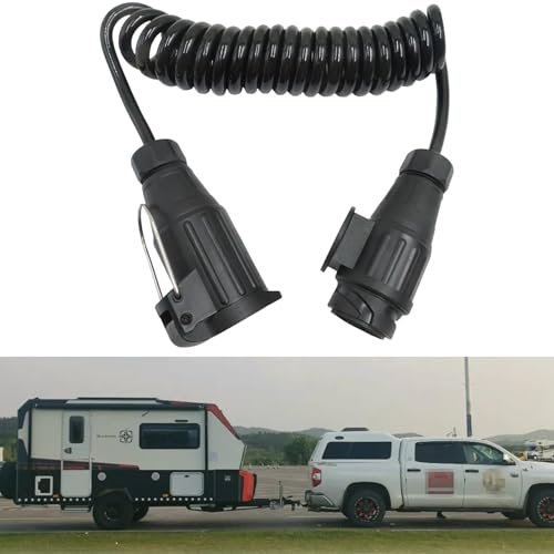 SUQ 13 Bis 13 Polig Anhänger Verlängerungskabel, Anhänger Board Verlängerung Leitung, Caravan Stecker Verlängerungskabel, 13 Polig Elektrische Verkabelung Kabel Stecker für RV Caravan Anhänger (3m)