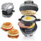 Appareils À Sandwiches, Muffin Burger Maker Et Grill Sandwich/Hamburger, Avec Une Bague À Œufs, Parfait Pour Le Hamburger, Collations, Petit Déjeuner Rapide (Gris)