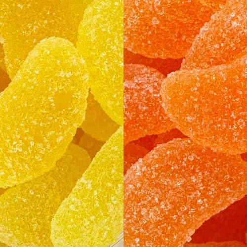 A Pinch Of - Twin - Jelly Slices - 12 Orange and 12 Lemon Flavoured Jelly Segment Cake Toppers - 2 x 30g Edible Cupcake/Cake Decorations - For Lemon Drizzle Cake and Jaffa Cake Muffins