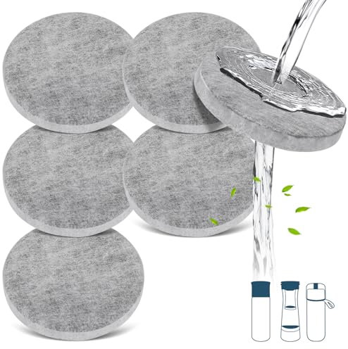 6er-Pack Wasserfilter für Fill & Go Wasserfilterflaschen Karaffen, Wasserfilterscheiben Entfernt 99% PFAS, Chlor, Mikropartikel, Andere Geschmacksstörende Stoffe im Trinkwasser