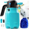 SYLSTAR Schaumsprüher Auto 2L, 7.4V Pumpsprühflasche mit 4,2 Bar Leistungsstarkem Akku und 2 Düsen für Auto Waschen, Schaumsprüher Akku für Autodetailing, Autoreinigung (Schaum/Wasserstrahl)