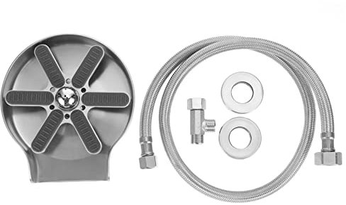 VILLCASE Flaschenspüler Aus Edelstahl Für Wasserhahn-glasspüler Küche Waschbecken Spülung Mit Metall-Design Für Tassenreinigung Und Flaschenwaschen