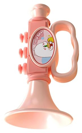 LRXFPIYF Kinderpfeife Spielzeug Kleine Trompete Form Noise Makers Blasen Trompete Spielzeug für Kleinkinder, Rosa