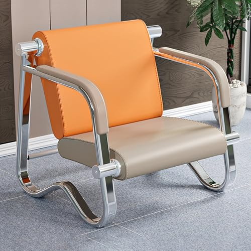 WPWSDWMX Wartezimmerstuhl mit Armlehnen, 1-Sitzer, PU-Leder, Büromöbel, Gästestühle, Empfangsstühle für Büro, Flughafen, Bank, Krankenhaus(78cm/31in)