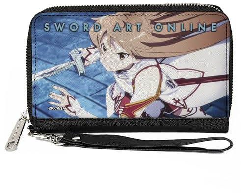 Buckle-Down Sword Art Online Wallet Zip Around Sword Art Online Asuna Action Scene Vegan Leather