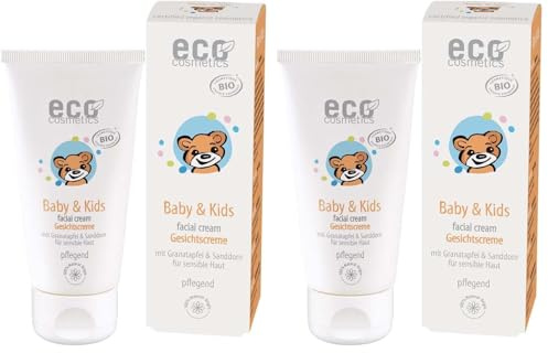 eco cosmetics Baby & Kids Gesichtscreme (1 x 50 ml) (Packung mit 2)