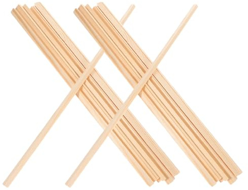 HIAKDOFT 20 Pièces Lot de Baguettes Décoratives Bois Triangulaires pour Moulures Angle Encadrement de Fenêtres Décoration Murale et Projets DIY