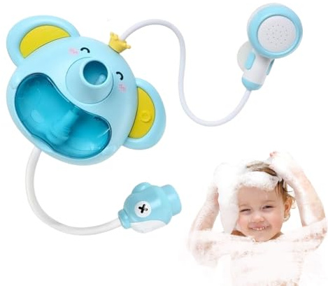 Fabricant de Jouets à Bulles de - Pompe à Eau éléphant ABS avec Robinet de vidange de Coffre | Jouet de Bain Animal avec pommeau de Douche pour Filles, , Temps de Jeu et Plaisir de