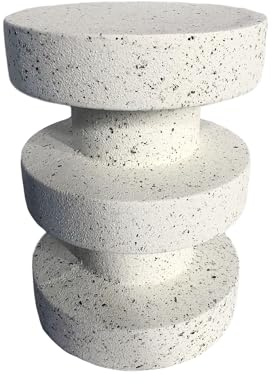 Rebecca Mobili Beistelltisch, Couchtisch, Weiß und Schwarz. MGO, Modern - Maße HxBxT: 45 x 33 x 33 cm - Art. RE7296