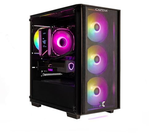 Captiva PC Highend Gaming R10-3060 | AMD Ryzen 7 9700X | 32GB DDR5 RAM | Radeon RX 9060 XT 16GB | 1 TB SSD | Windows 11 Home