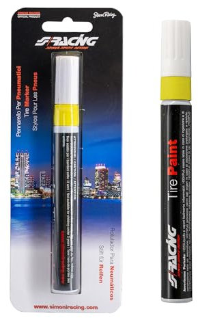 Simoni Racing TP/1Y Marker mit Permanentlack für Reifen, Gelb