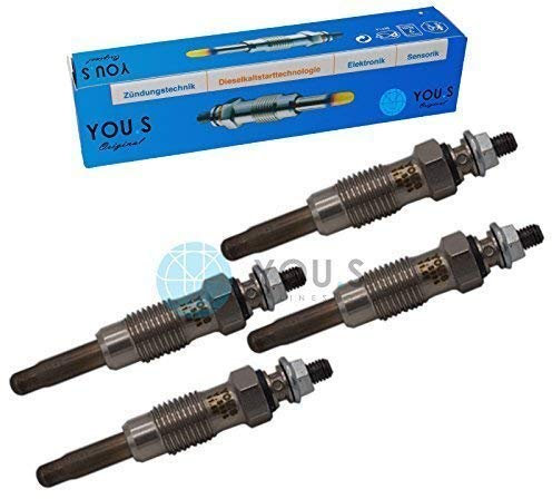 4 Stück YOU.S Original Glühkerzen Länge: 70 mm Spannung: 11,5 V - 0011590001