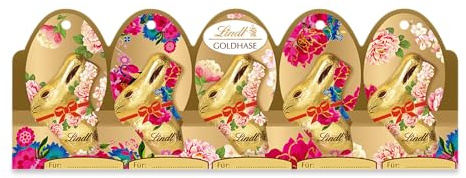 Lindt Schokolade | GOLDHASE Mini Blumen Edition | 6 x 50g | Edler Schokoladenhase aus Vollmilch-Schokolade mit Blumen-Dekor | Osterschokolade zum Verschenken | Ideal fürs Osternest & als Frühlingsdeko