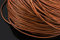 INWARIA Lederband Ø 1/2/3 mm natur rauh Lederriemen Rindsleder rund Lederschnur, LB-10, Braun natur, 1 mm, 5 Meter