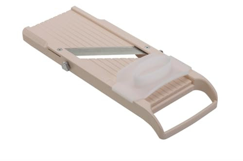 BENRINER - Mandolina Giapponese Standart 95 mm - ABS e Acciaio Inossidabile - Taglia Frutta e Verdura - 3 Lame Intercambiabili - Spessore Regolabile da 0,5 a 4 mm - Made in Japan
