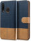 BEZ Handyhülle für Huawei P30 Lite Hülle, Tasche Kompatibel für Huawei P30 Lite, Schutzhüllen aus Klappetui mit Kreditkartenhaltern, Ständer, Magnetverschluss, Blaue Marine