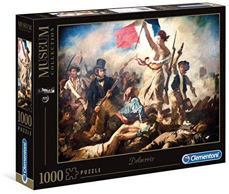 Clementoni 39549 Delacroix – Liberty Leading The People – Puzzle 1000 Teile, Museum Collection, buntes Geschicklichkeitsspiel für die ganze Familie, Erwachsenenpuzzle ab 14 Jahren