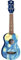 Luna Guitars Starry Night 4-saitige Sopran-Ukulele mit Gigbag (UKE STR S)
