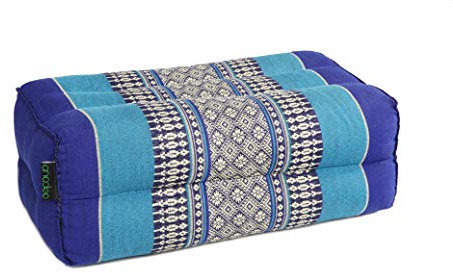 ANADEO YogaProducts Standard - Yogakissen Meditationskissen Zafu - Hohe Dichte Kapok Füllung 100% ökologisch - Komfort und Festigkeit - Sitzstabilität - Ozeanblau - X1