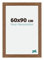 yd. Your Decoration - Bilderrahmen 60x90 cm - Eiche Rustikal - Billderrahmen aus MDF mit Acrylglas - Antireflex - 60x90 Rahmen - Mura