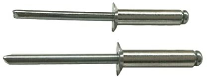Blindnieten Senkkopf Alu/Stahl Ø 3,0/3,2/4,0/4,8/5,0 Länge und Stück wählbar 50 und 100 (100, 4,8 x 18)