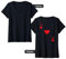 Damen Backprint Herz Ass Karte und Kartenspiel Valentin T-Shirt mit V-Ausschnitt