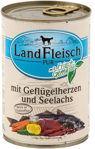 LandFleisch Geflügelherzen & Seelachs, Größe:6X 800 g