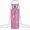 Bling Water Bottle,Bling Diamond Thermoses 304 Stainless Steel Thermal Bottle Refillable Water Bottle with Chain,Glitter Gift for Women (Pink 17 oz)