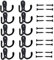 Mokife Gancho Perchero Vintage, 10 Piezas Ganchos Multiusos Pequeños Percheros Doble para Baño Dormitorio Cocina Garaje Inodoro Oficina Tienda, Negro