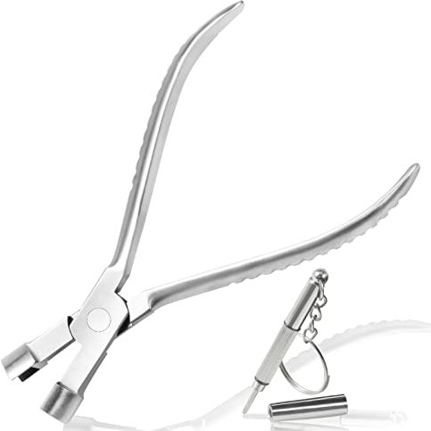 LEONTOOL Pince à ventouse pour lunettes de 15,2 cm - Outils optiques pour réparation de montures de lunettes optiques Outils à main pour assemblage et réglage avec tournevis de réparation de lunettes