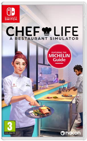 Nacon - Chef Life a Restaurant Simulator - Videojuego de Simulador de Cocina en Asociación con la Guía Michelin - Videojuego para Nintendo Switch [ Versión Española]